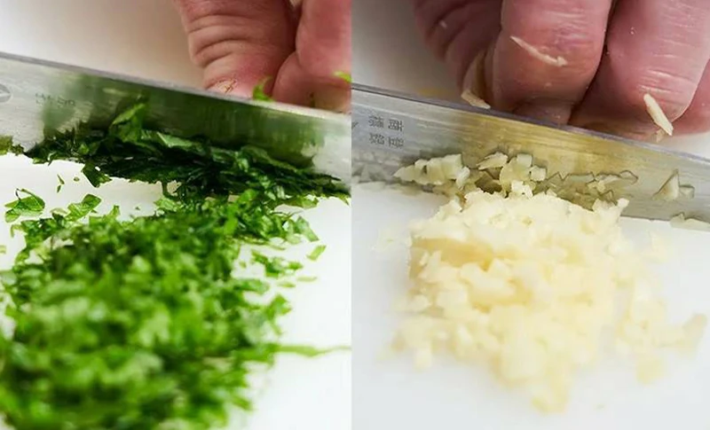 鯵のひと仕事なめろう