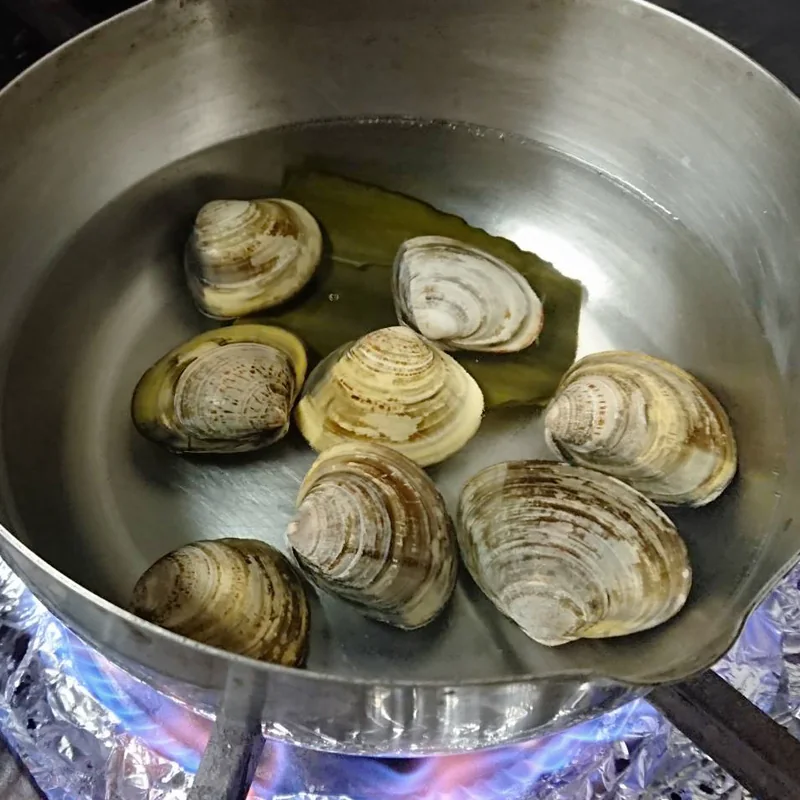 スナップえんどうと蛤のわさび漬ディップ