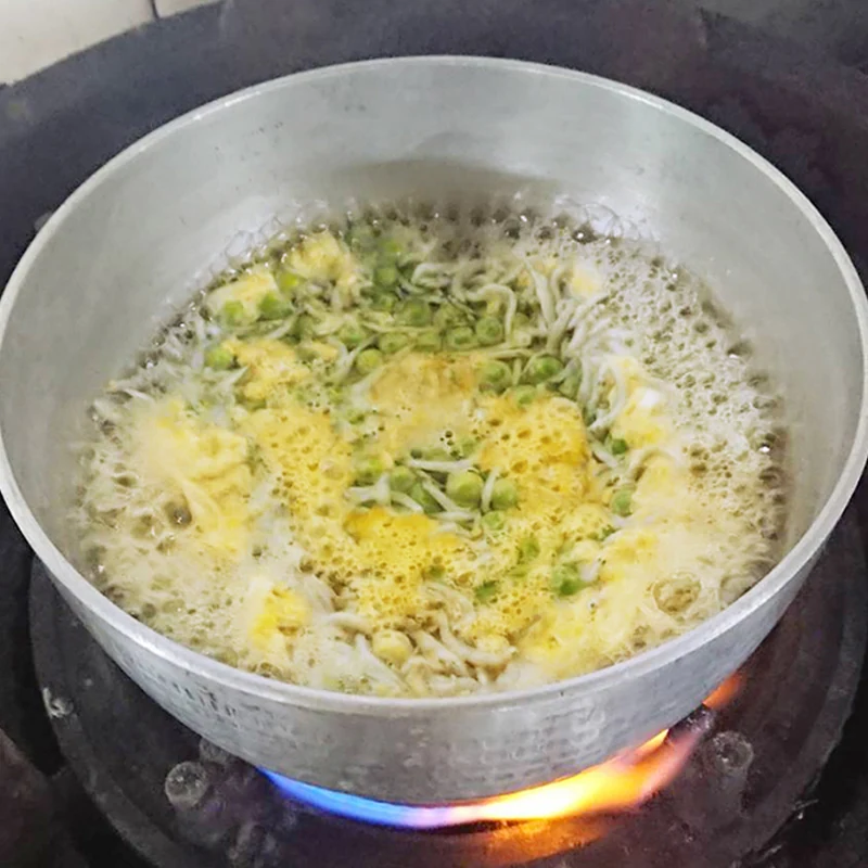 紀州うすい豆としらすの卵とじ