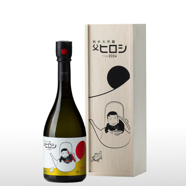 初亀 ちびまる子ちゃんコラボ日本酒 純米大吟醸 父ヒロシ 720ml