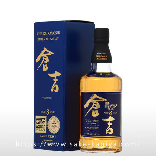 倉吉 8年 マツイピュアモルトウイスキー 700ml | 国産ウイスキー | 酒 ...